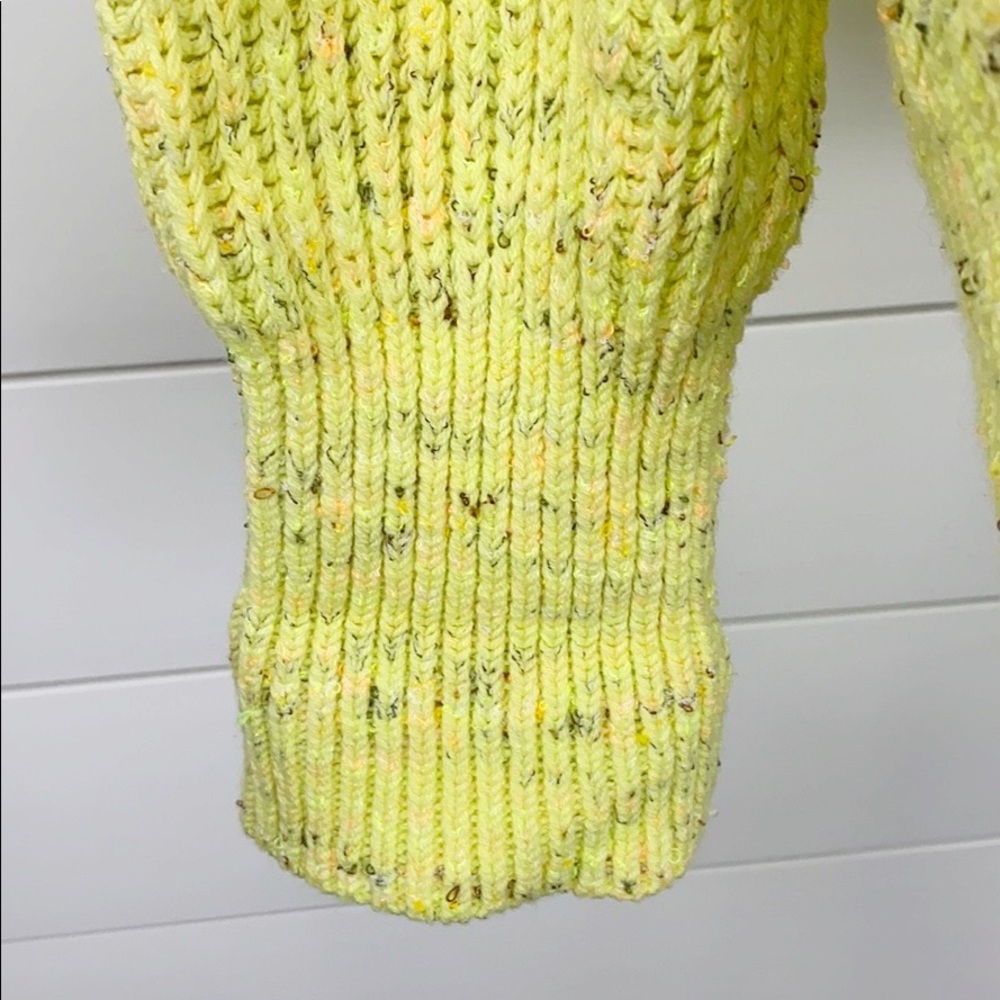 Free People Leo Tunic Sweater Zested Lime SAMPLE - Picture 7 of 16